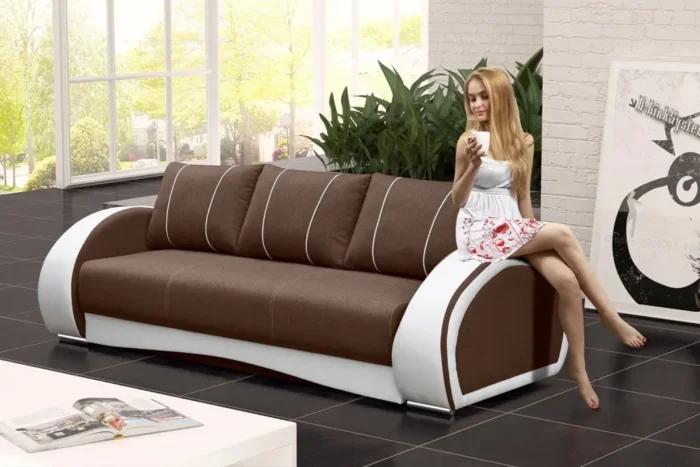 Sofa pikowana z funkcją spania Chester - obrazek 4