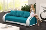 Sofa pikowana z funkcją spania Chester - obrazek 3