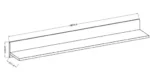 Nowoczesna Półka Hugo - Minimalistyczna Forma 180 cm - obrazek 2