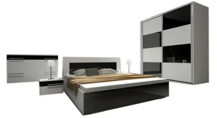 Komplet Sypialniany Loft Prime - Industrialny Design i Wygoda - obrazek 2