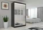 Szafa przesuwna A58 120cm z lustrem - obrazek 3