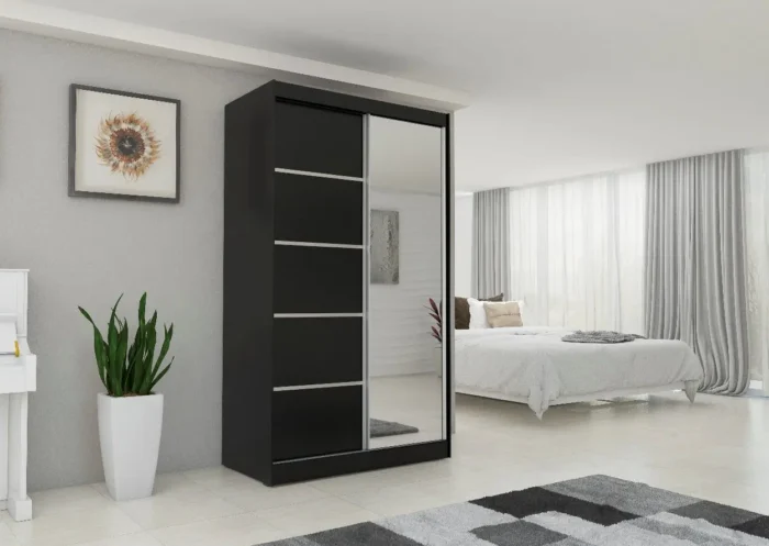 Szafa przesuwna A71 120cm z lustrem - obrazek 4