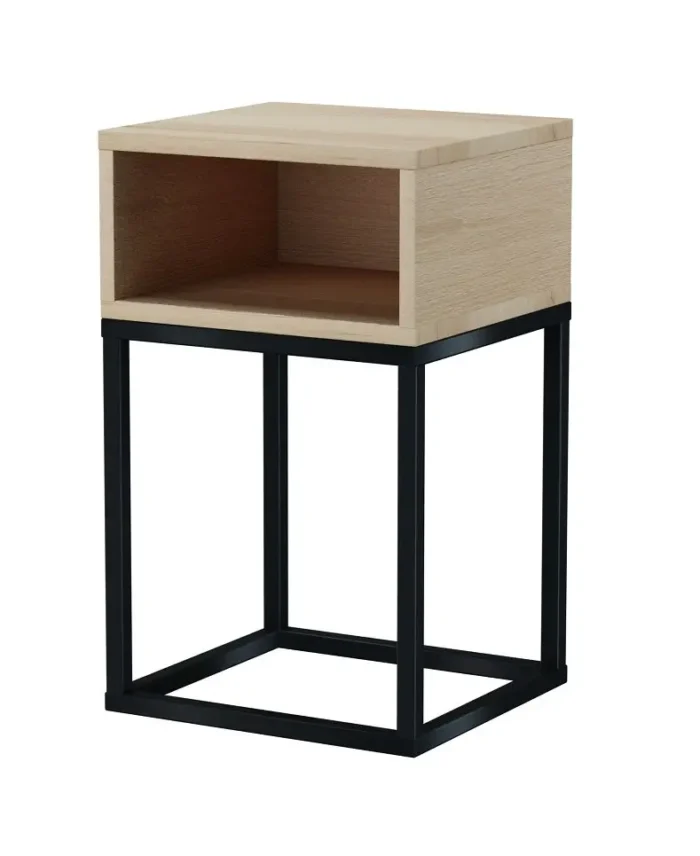 Stolik Nocny Hugo - Industrialny Design i Praktyczne Szuflady - obrazek 9