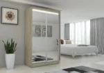 Szafa przesuwna A52 120cm z lustrem - obrazek 3