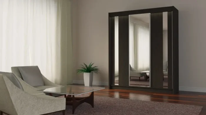 Szafa przesuwna A108 180cm z lustrem - obrazek 3