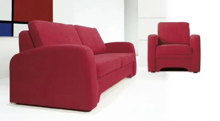 Kanapa skórzana z funkcją spania Deluxe - obrazek 2