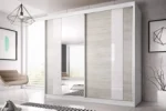 Szafa przesuwna A105 183cm z lustrem