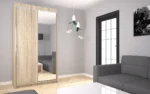 Szafa przesuwna A89 120cm z lustrem - obrazek 5