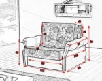 Sofa welurowa z funkcją spania Velvet - obrazek 8