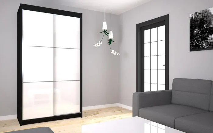 Szafa przesuwna A37 120cm lacobel - obrazek 2