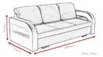 Sofa rozkładana z funkcją spania Elegant Pro - obrazek 7