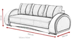 Sofa pikowana z funkcją spania Chester - obrazek 11
