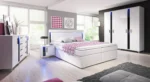 Stolik Nocny Classic Lux - Stylowa Szafka z Dwiema Szufladami - obrazek 2
