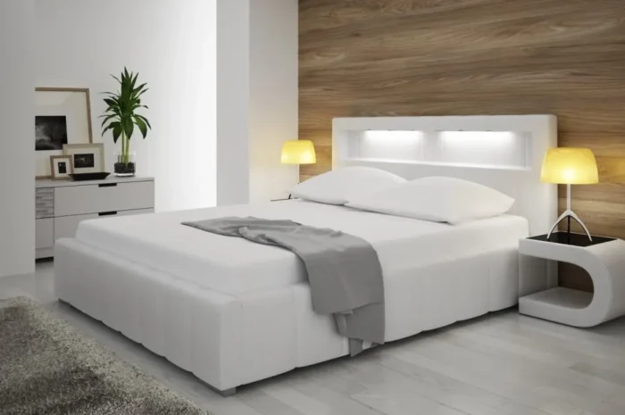 Łóżko tapicerowane UNIKA no 160 cm woczesny design i funkcjonalność dla zdrowego snu - obrazek 2
