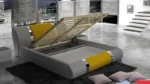 Łóżko tapicerowane ETERNA 120 cm funkcjonalność i komfort dla relaksu - obrazek 4