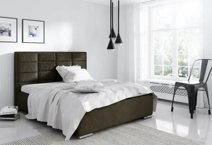 Łóżko tapicerowane GALATEA  140 cm komfort i nowoczesny design dla zdrowego snu - obrazek 4