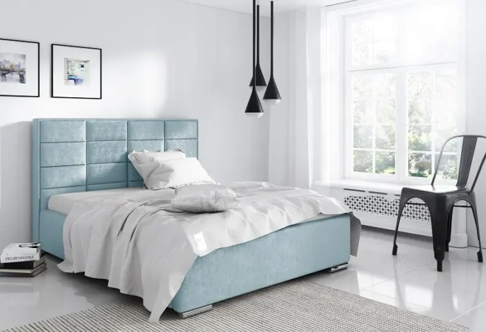 Łóżko tapicerowane GALATEA  140 cm komfort i nowoczesny design dla zdrowego snu - obrazek 6