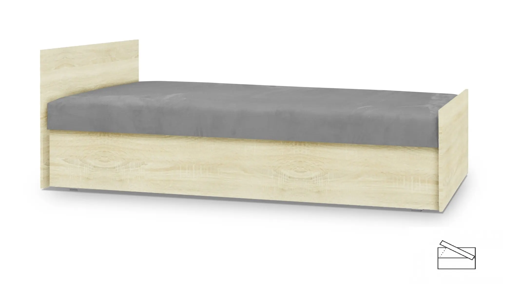 G23L Łóżko tapicerowane VALORIA 160 cm ergonomia i wsparcie dla idealnego wypoczynku - obrazek 1
