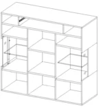 PALERMO 46 147 cm - nowoczesna witryna - obrazek 2