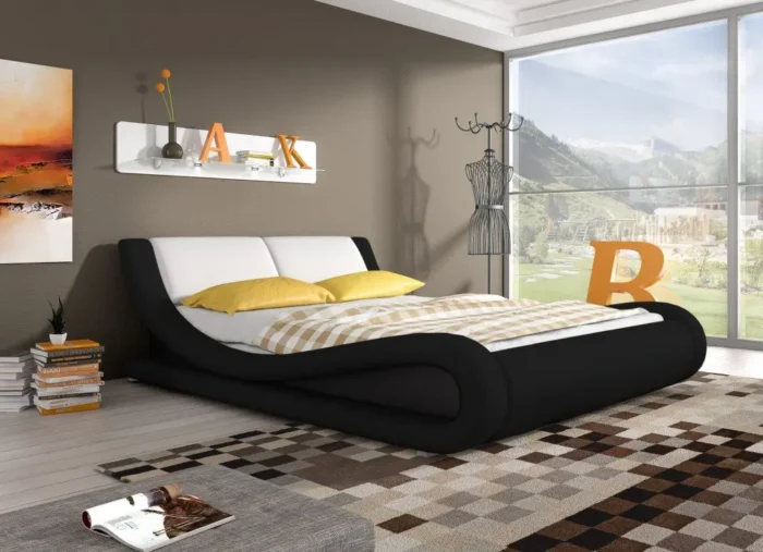 Łóżko tapicerowane BELLISSI 180 cm  komfort i nowoczesny design dla zdrowego snu - obrazek 5