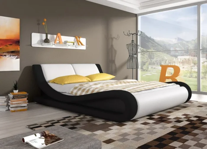 Łóżko tapicerowane BELLISSI 180 cm  komfort i nowoczesny design dla zdrowego snu - obrazek 6
