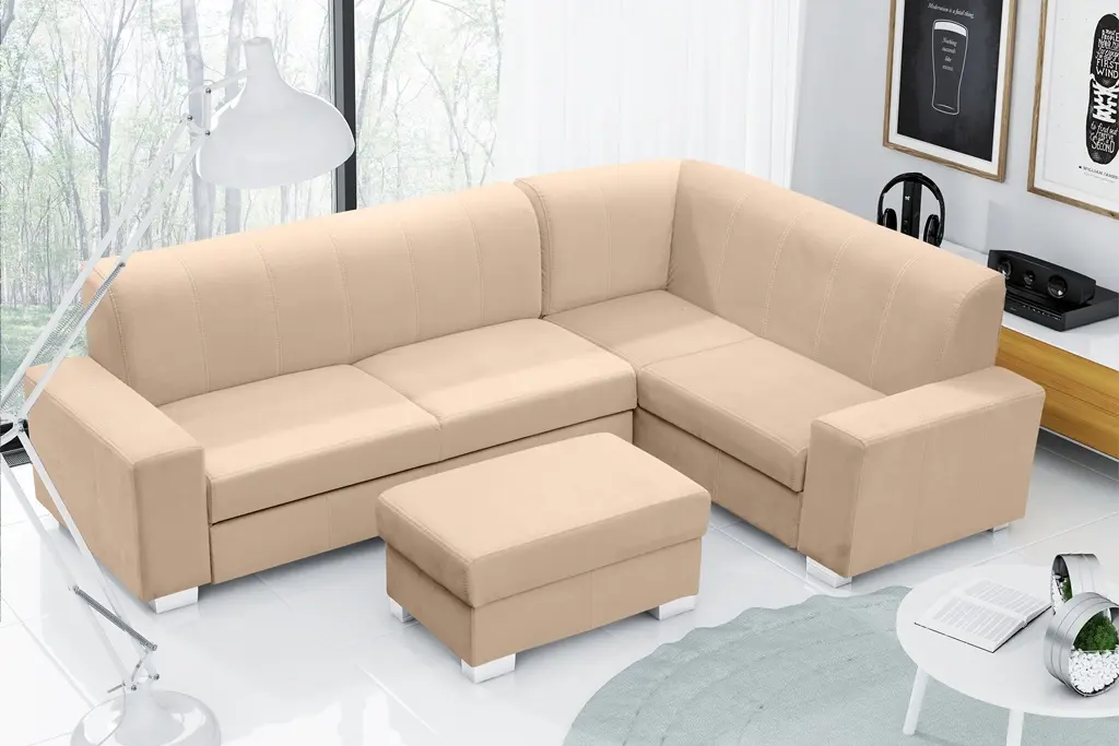 Mecenas2323 Sofa narożna MONA ergonomiczna forma i wysokiej jakości materiały - obrazek 1