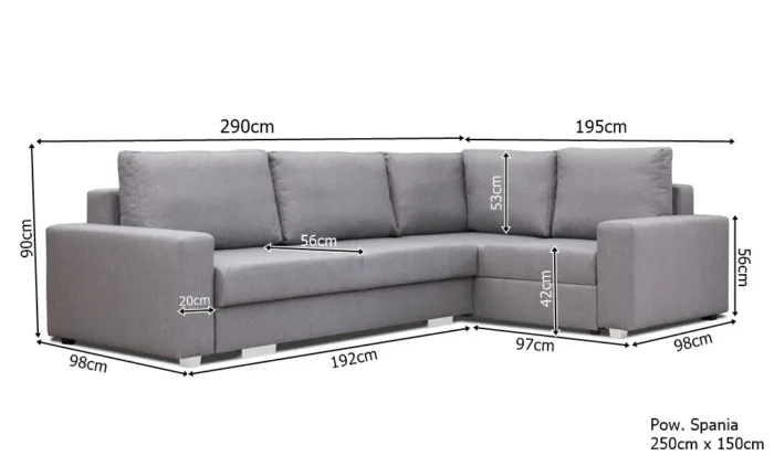 Sofa narożna RITA estetyczne wykończenie i solidna jakość - obrazek 10
