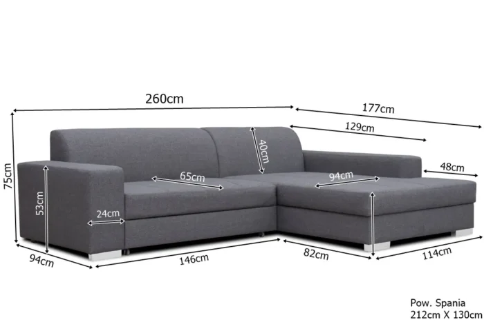 Sofa narożna GLORIA nowoczesna forma i ponadczasowy styl - obrazek 20