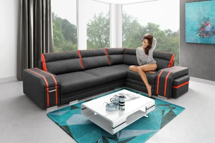 Sofa narożna KARLA komfortowe miejsce do relaksu i spotkań - obrazek 6