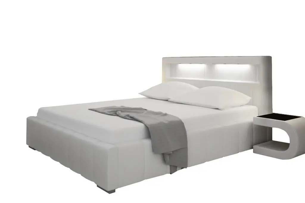 biale5biale Łóżko tapicerowane UNIKA no 160 cm woczesny design i funkcjonalność dla zdrowego snu - obrazek 1