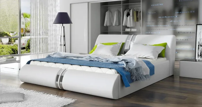 Łóżko tapicerowane FIORINA  140 cm ergonomia i elegancja dla doskonałego wypoczynku - obrazek 5