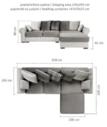 Sofa narożna OLIVIA nowoczesna forma i wysoka jakość wykonania - obrazek 4