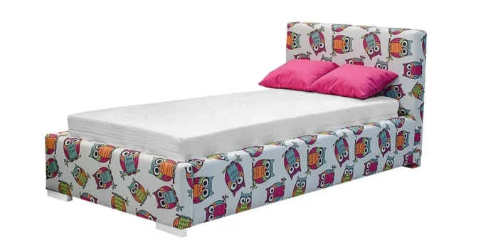Łóżko tapicerowane ZAFFIRA 120 cm funkcjonalność i elegancja dla codziennego relaksu - obrazek 2