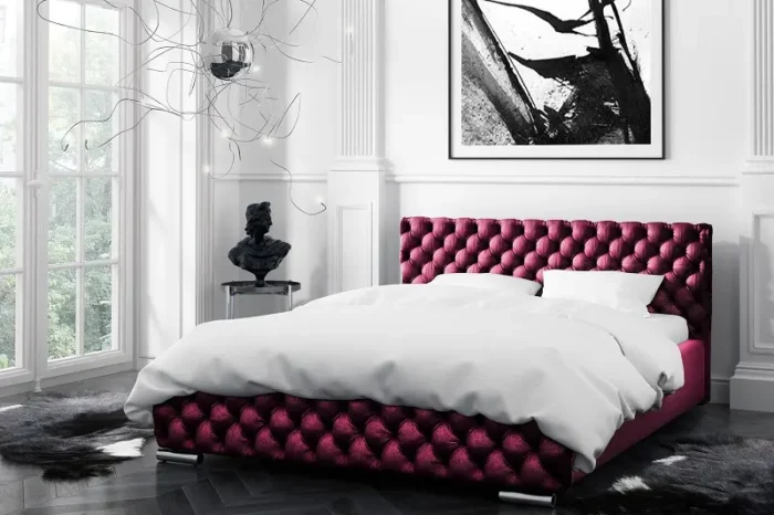 Łóżko tapicerowane PERLA  140 cm funkcjonalność i elegancja dla codziennego wypoczynku - obrazek 5