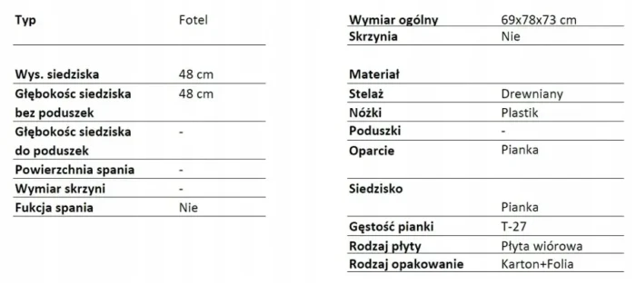 Fotel MIA stylowy akcent do każdego wnętrza - obrazek 2