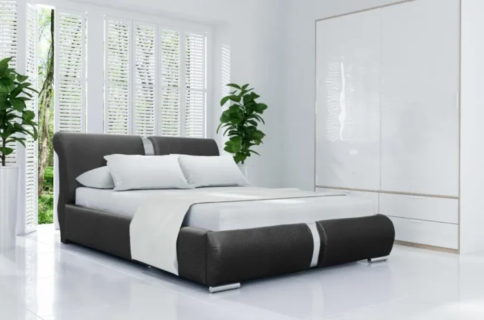 Łóżko tapicerowane VINCENZA 120 cm ergonomia i komfort dla doskonałego wypoczynku - obrazek 3