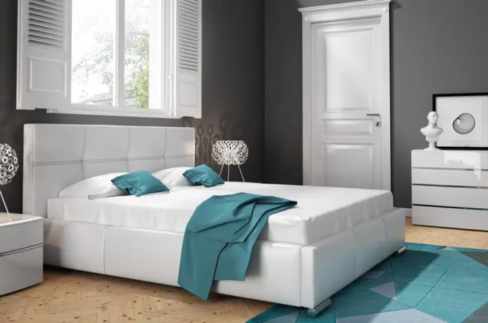 Łóżko tapicerowane DULCINEA 120 cm funkcjonalność i elegancja dla komfortowego snu - obrazek 2