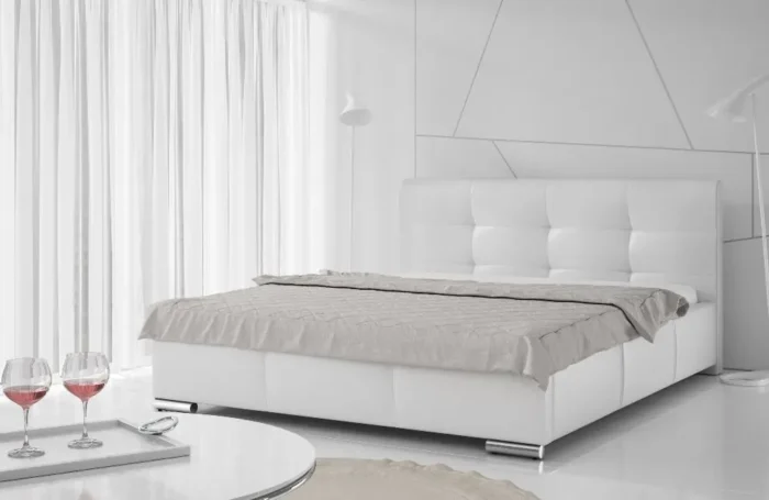 Łóżko tapicerowane ELYSIA  140 cm komfort i nowoczesny design dla zdrowego snu - obrazek 3