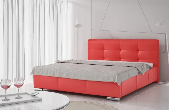 Łóżko tapicerowane ELYSIA  140 cm komfort i nowoczesny design dla zdrowego snu - obrazek 5