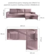 Sofa narożna ROMA eleganckie wykończenie i trwała konstrukcja - obrazek 4