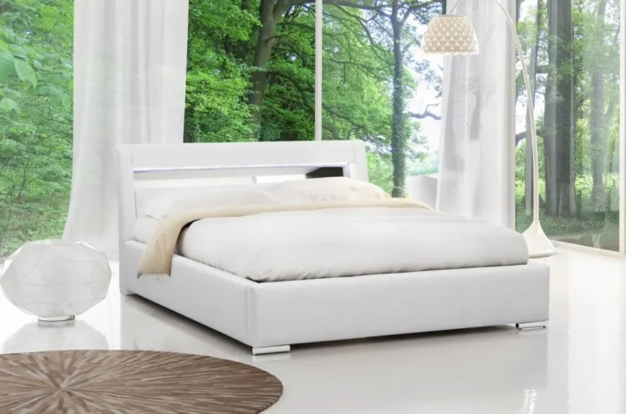 Łóżko tapicerowane FLORA 120 cm ergonomia i funkcjonalność dla idealnego wypoczynku - obrazek 2