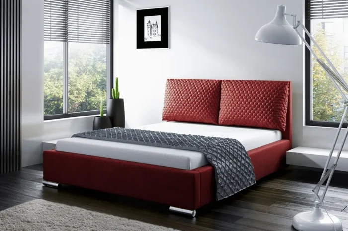 Łóżko tapicerowane JUBILIA 120 cm komfort i ergonomia dla idealnego snu - obrazek 4