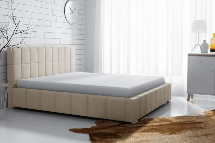 Łóżko tapicerowane GENTIANA 160 cm  komfort i elegancja dla codziennego relaksu - obrazek 2
