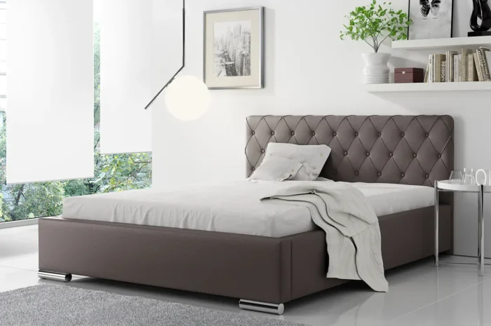 Łóżko tapicerowane SERENITA 160 cm  komfort i elegancja dla idealnego wypoczynku - obrazek 2