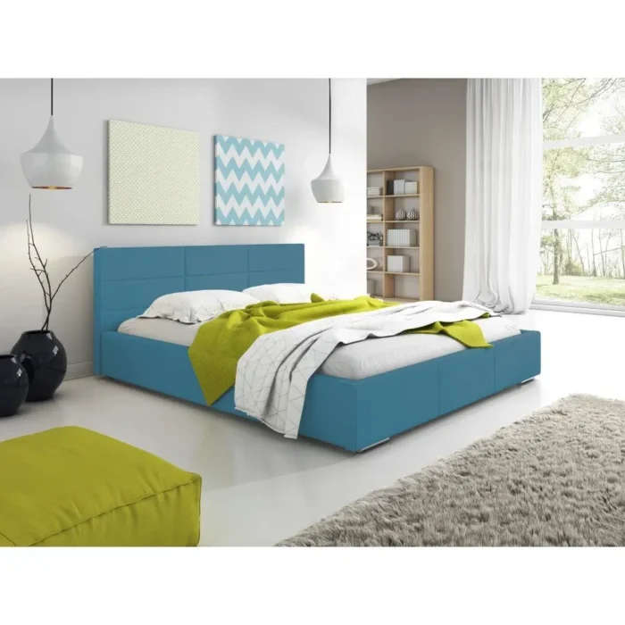 Łóżko tapicerowane NOBILIA  160 cm ergonomia i komfort dla zdrowego snu - obrazek 3