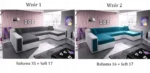 Sofa rogowa VIVA przestronna i nowoczesna do rodzinnego salonu - obrazek 2