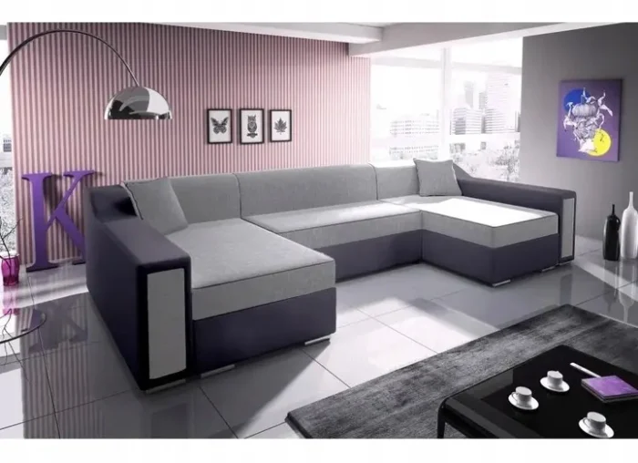 Sofa rogowa VIVA przestronna i nowoczesna do rodzinnego salonu - obrazek 6