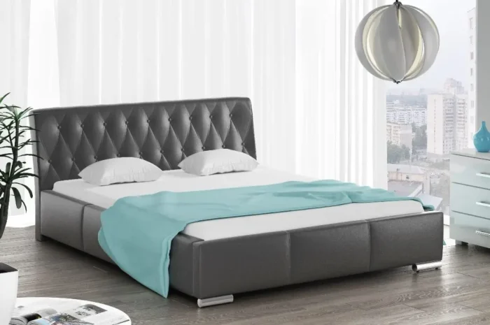 Łóżko tapicerowane AVELINE  160 cm funkcjonalność i elegancja dla zdrowego snu - obrazek 7