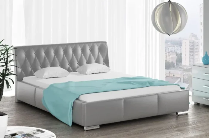 Łóżko tapicerowane AVELINE  160 cm funkcjonalność i elegancja dla zdrowego snu - obrazek 5