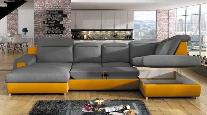 Sofa narożnikowa GLORIA komfortowe rozwiązanie dla dużych wnętrz - obrazek 3